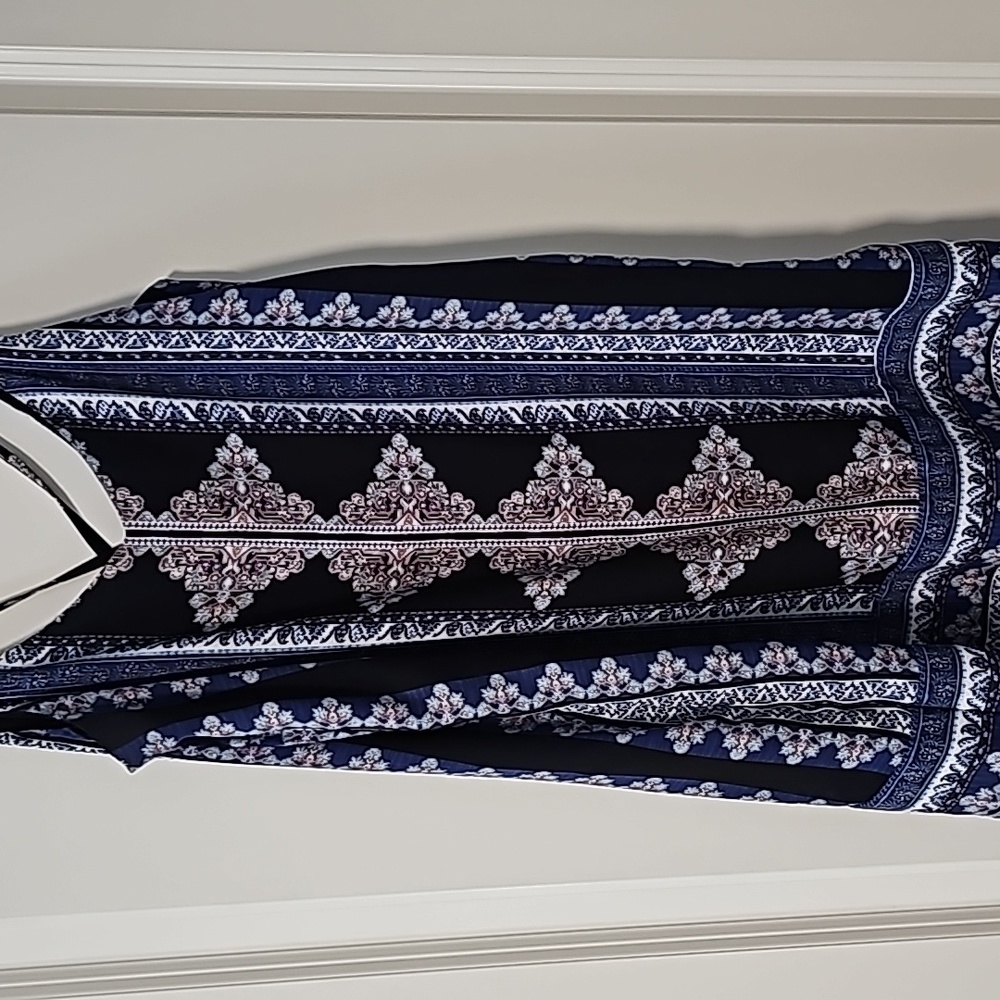 Aline geometric print dress